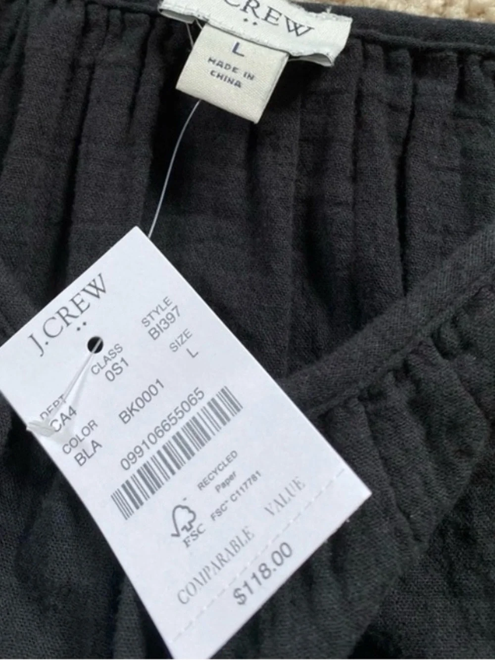 J. Crew crew ruffle